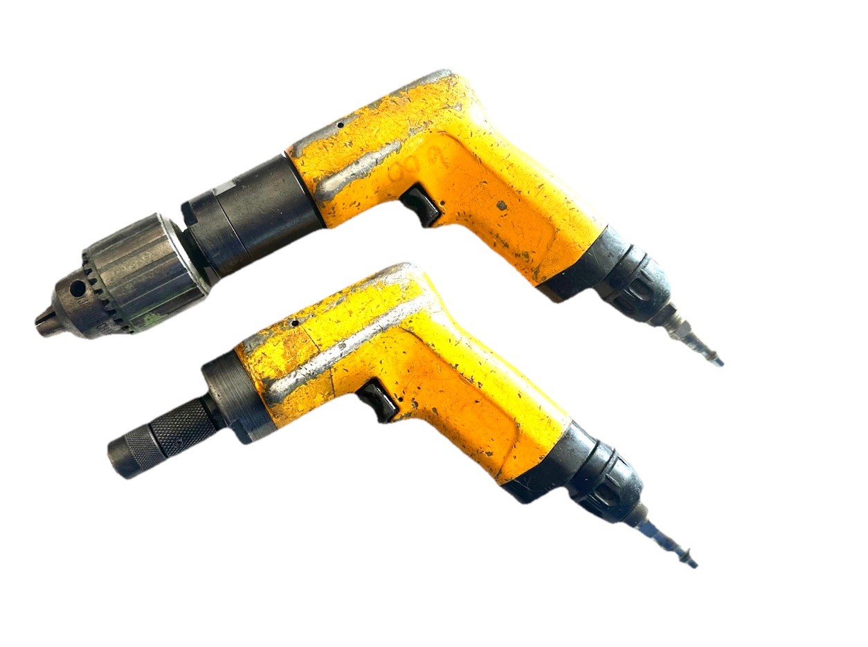 2 Pc Atlas Copco 3300 RPM & 600 RPM Drill Set Aircraft Tool 2 Pc Atlas Copco 3300 RPM & 600 RPM Drill Set Aircraft Tool