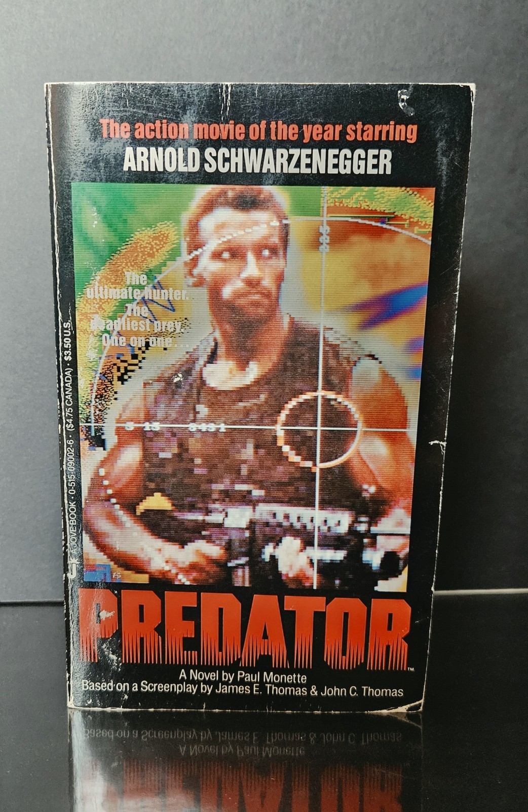 🔥 PREDATOR (1987) Movie Novelization by Paul Monette - True 1st Printing (Jove)