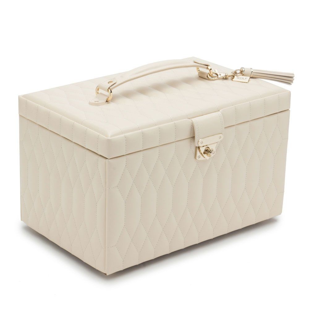 WOLF Caroline Large Jewelry Case- Ivory WOLF Caroline Large Jewelry Case- Ivory