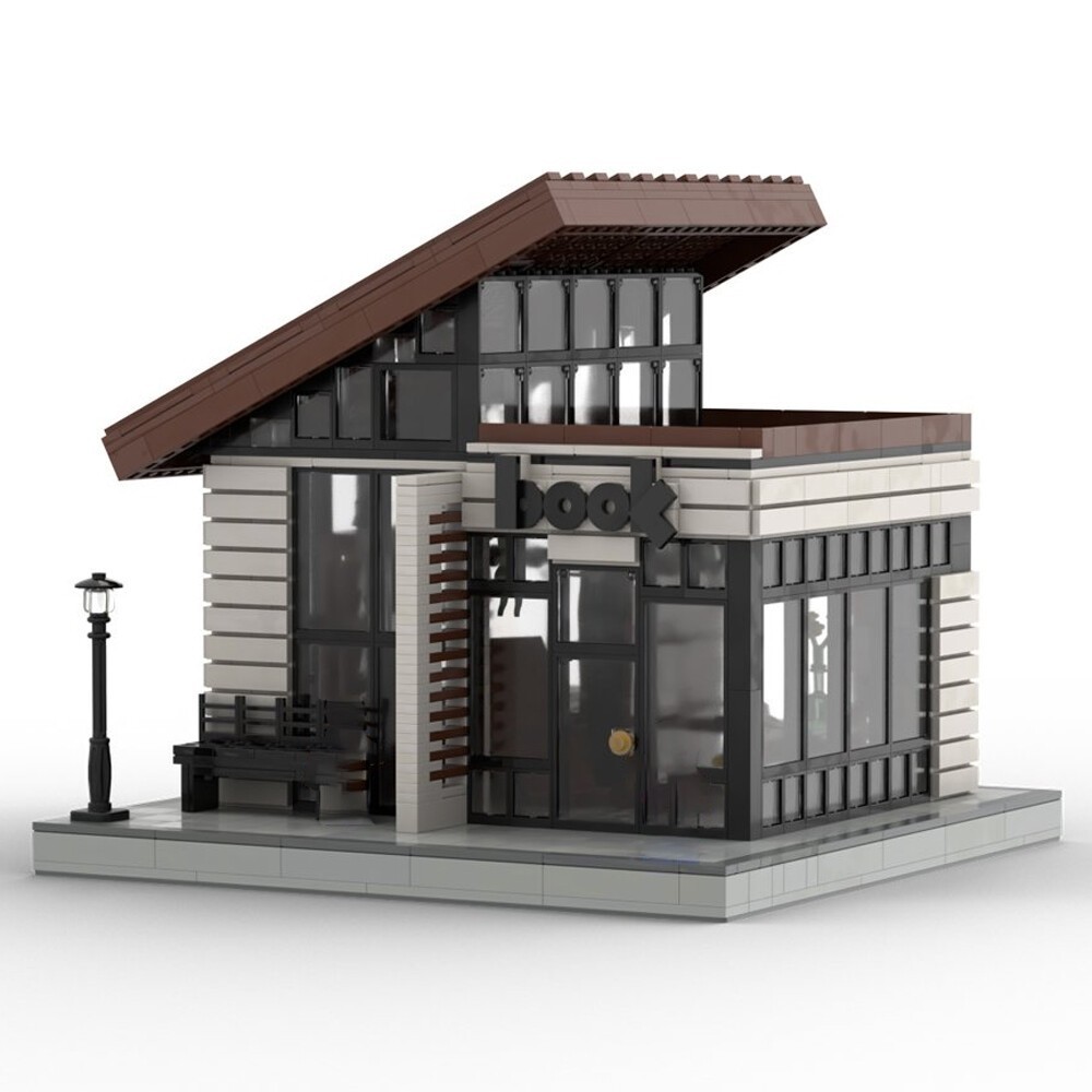 Modular Bookshop Building Set 2060PCS Detailed Street Collection Model Modular Bookshop Building Set 2060PCS Detailed Street Collection Model