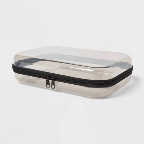 Up&Up Zip-Up Hard Pencil Case 12 x 7 x 3\