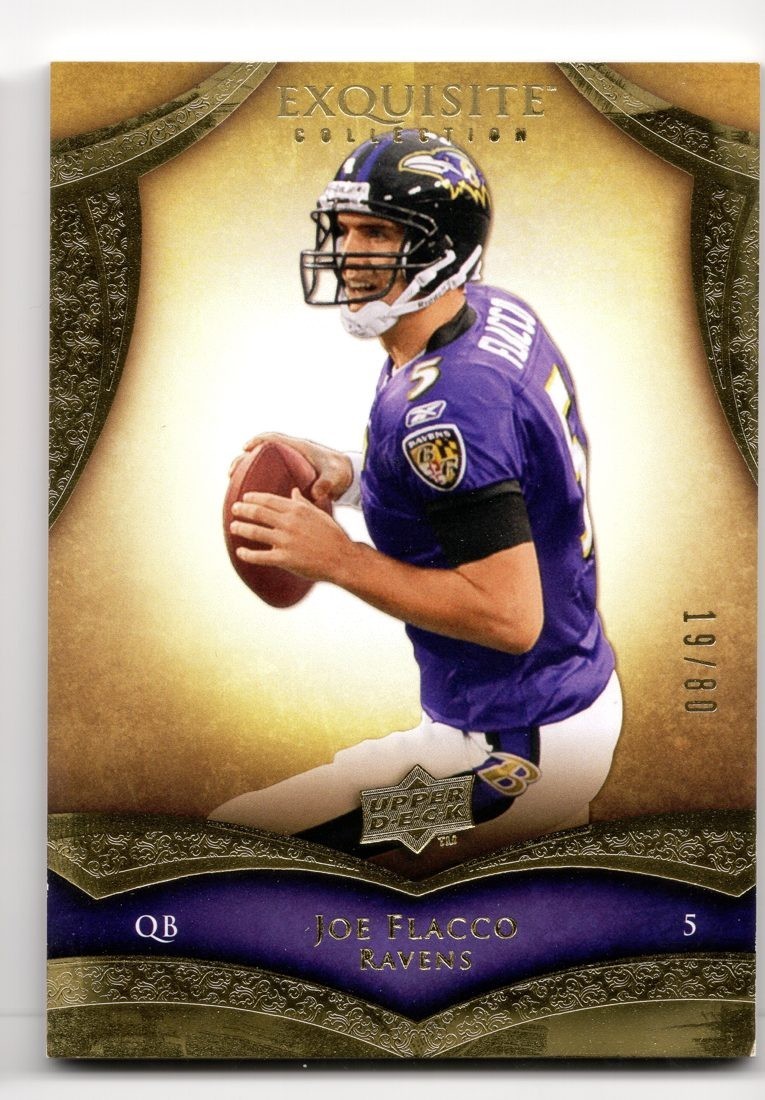 2009 Exquisite Collection 13 Joe Flacco Ravens 19/80