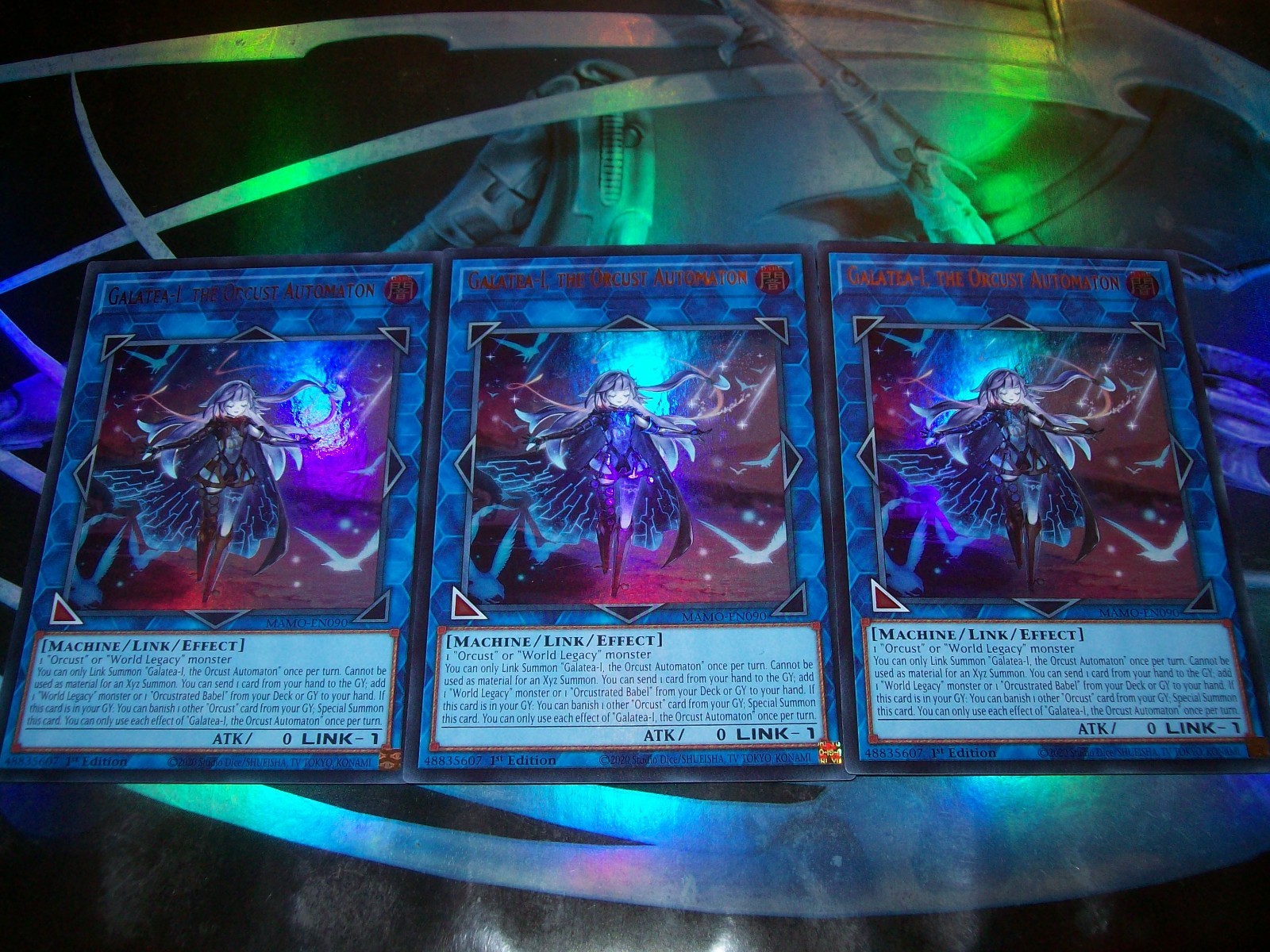 3x Galatea-I, the Orcust Automaton 1st Edition Ultra Rare MAMO-EN090 Yu-Gi-Oh 3x Galatea-I, the Orcust Automaton 1st Edition Ultra Rare MAMO-EN090 Yu-Gi-Oh