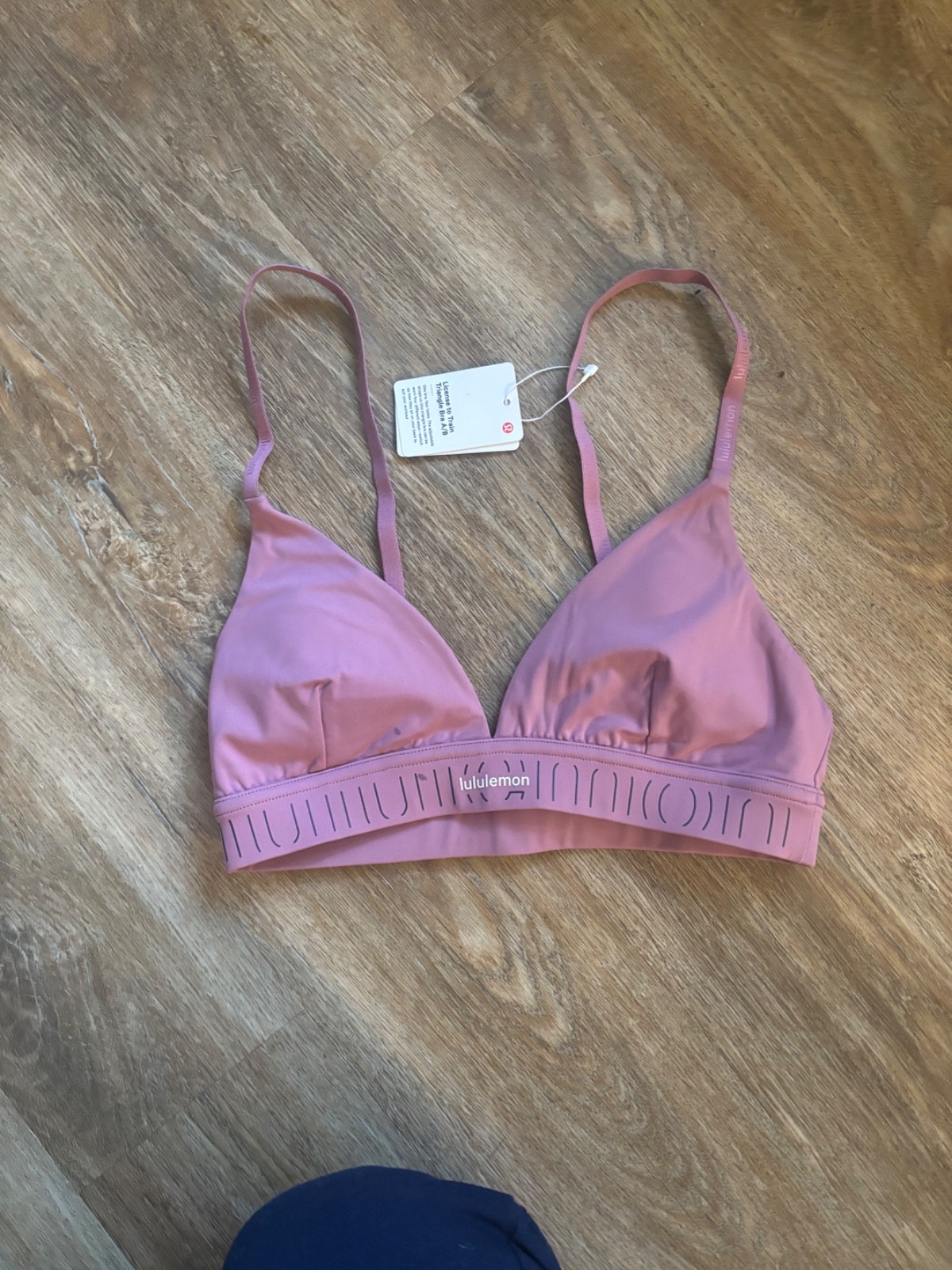 lululemon Daily Essentials Stretch Cotton Rib Logo Bralette lululemon Daily Essentials Stretch Cotton Rib Logo Bralette