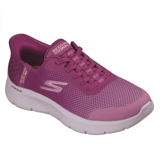 SALE Skechers Women\'s Slip-Ins GO WALK Flex Grand Slip-On Raspberry Medium AUTH
