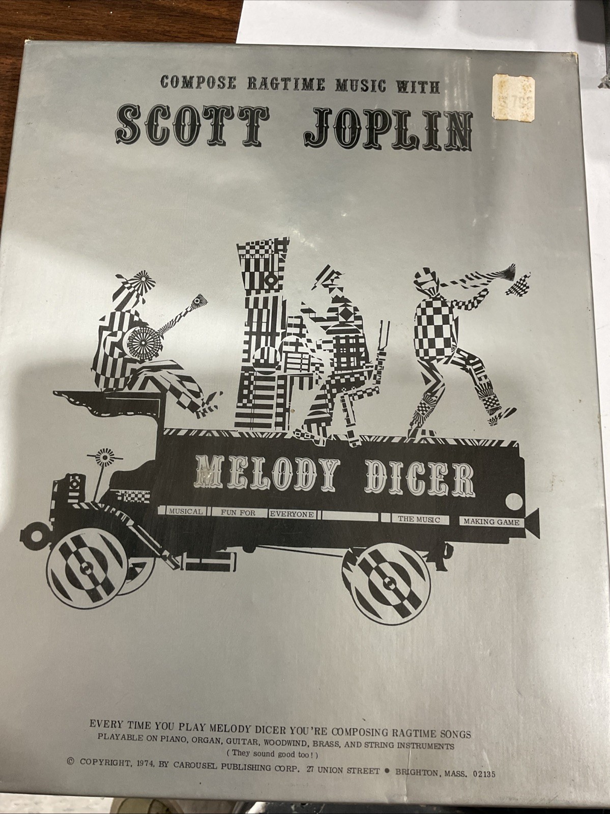 Scott Joplin Melody Dicer Vtg Ragtime Composing Dice Game Ragtime Music 1974 USA Scott Joplin Melody Dicer Vtg Ragtime Composing Dice Game Ragtime Music 1974 USA