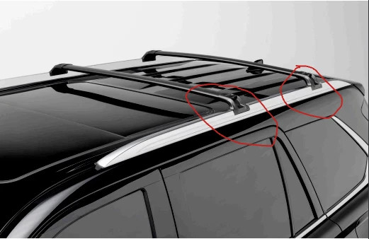 2023-2026 TOYOTA SEQUIOA  Roof Side Garnish Lid Cap COVER SET CHROME SILVER  OEM