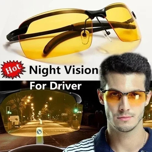 Mens Anti Glare Night Driving Glasses HD Polarized Mirror Lens Vision Same Day 