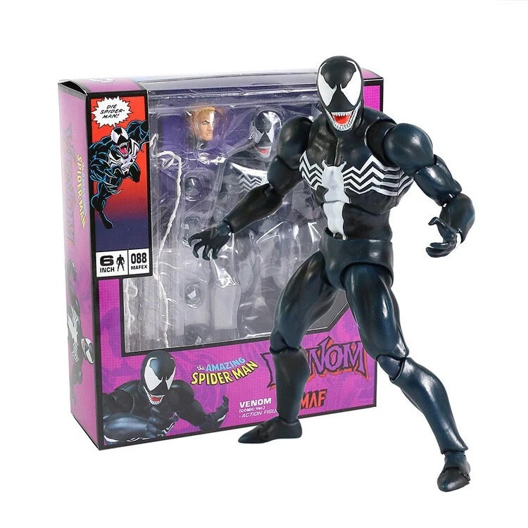 New Mafex 088 1:12 The Amazing Spider-Man Venom Comic Ver. Action Figure Box Set