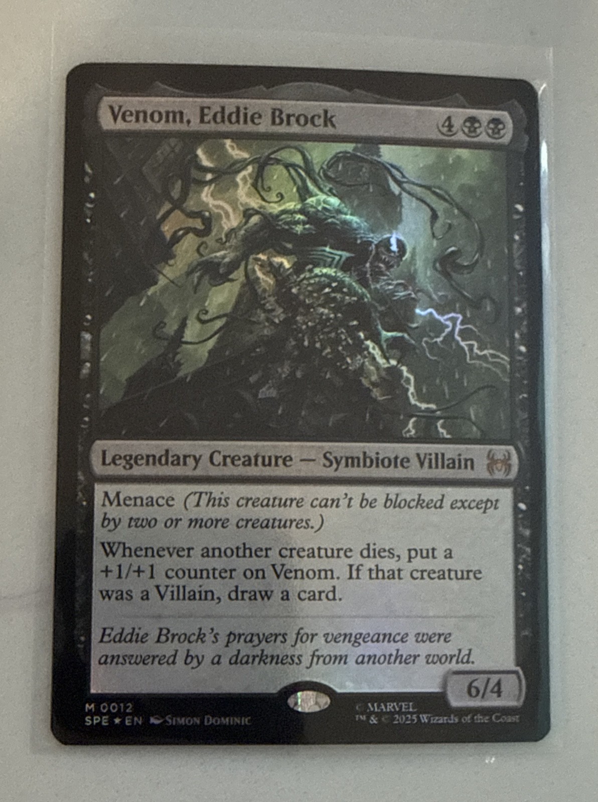 Venom, Eddie Brock Marvel\'s Spider-Man: Eternal-Legal Foil Venom, Eddie Brock Marvel\'s Spider-Man: Eternal-Legal Foil