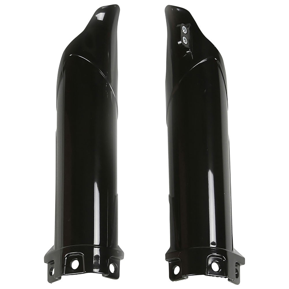 UFO Fork Guards Covers Protectors Black Kawasaki KX100 KX112 KX85 2014-2025 UFO Fork Guards Covers Protectors Black Kawasaki KX100 KX112 KX85 2014-2025