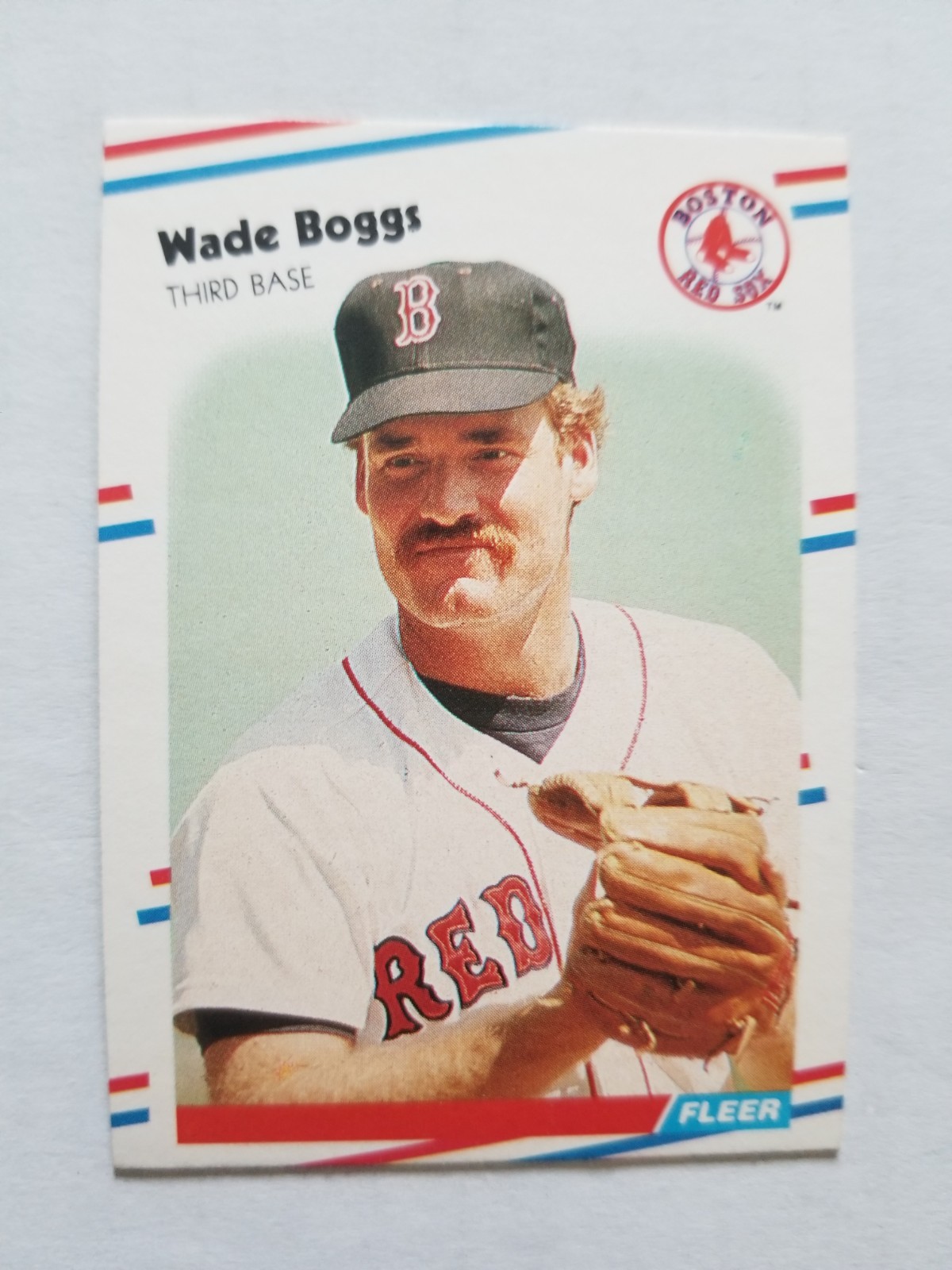 Wade Boggs 1988 Fleer #345 Boston Red Sox Baseball Wade Boggs 1988 Fleer #345 Boston Red Sox Baseball