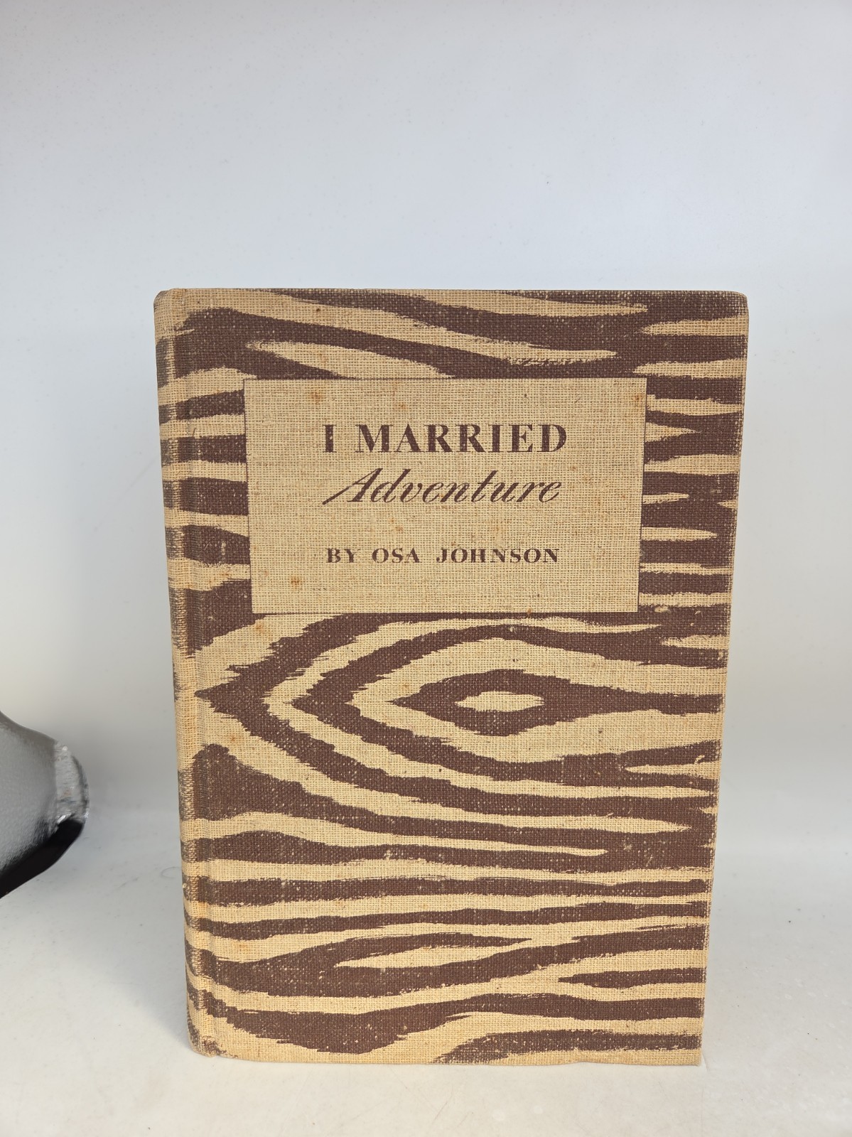 I Married Adventure Osa Johnson 1940 HC Zebra Cloth First Edition VTG Book I Married Adventure Osa Johnson 1940 HC Zebra Cloth First Edition VTG Book