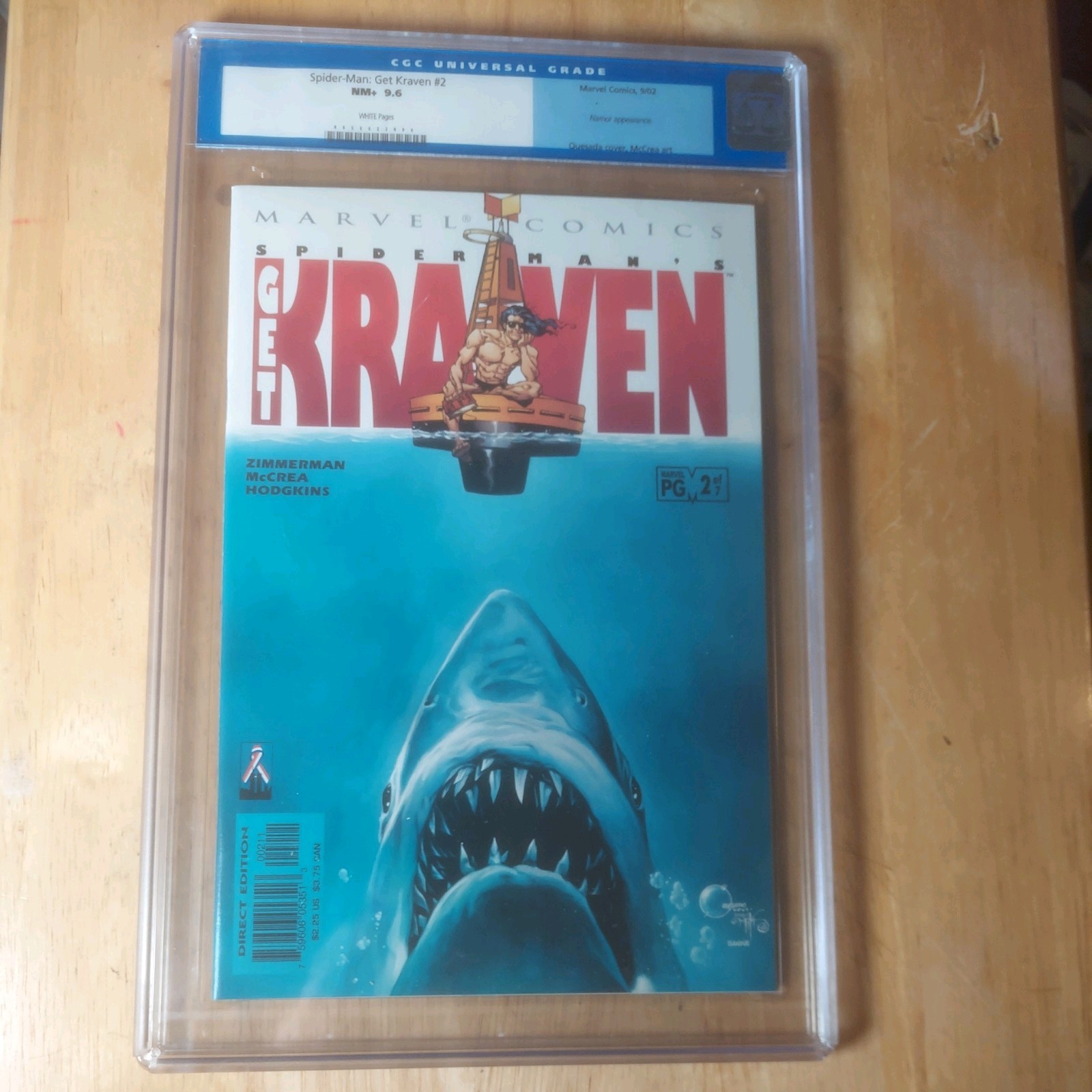 GET KRAVEN # 2  CGC 9.6 W.P. Spider-Man