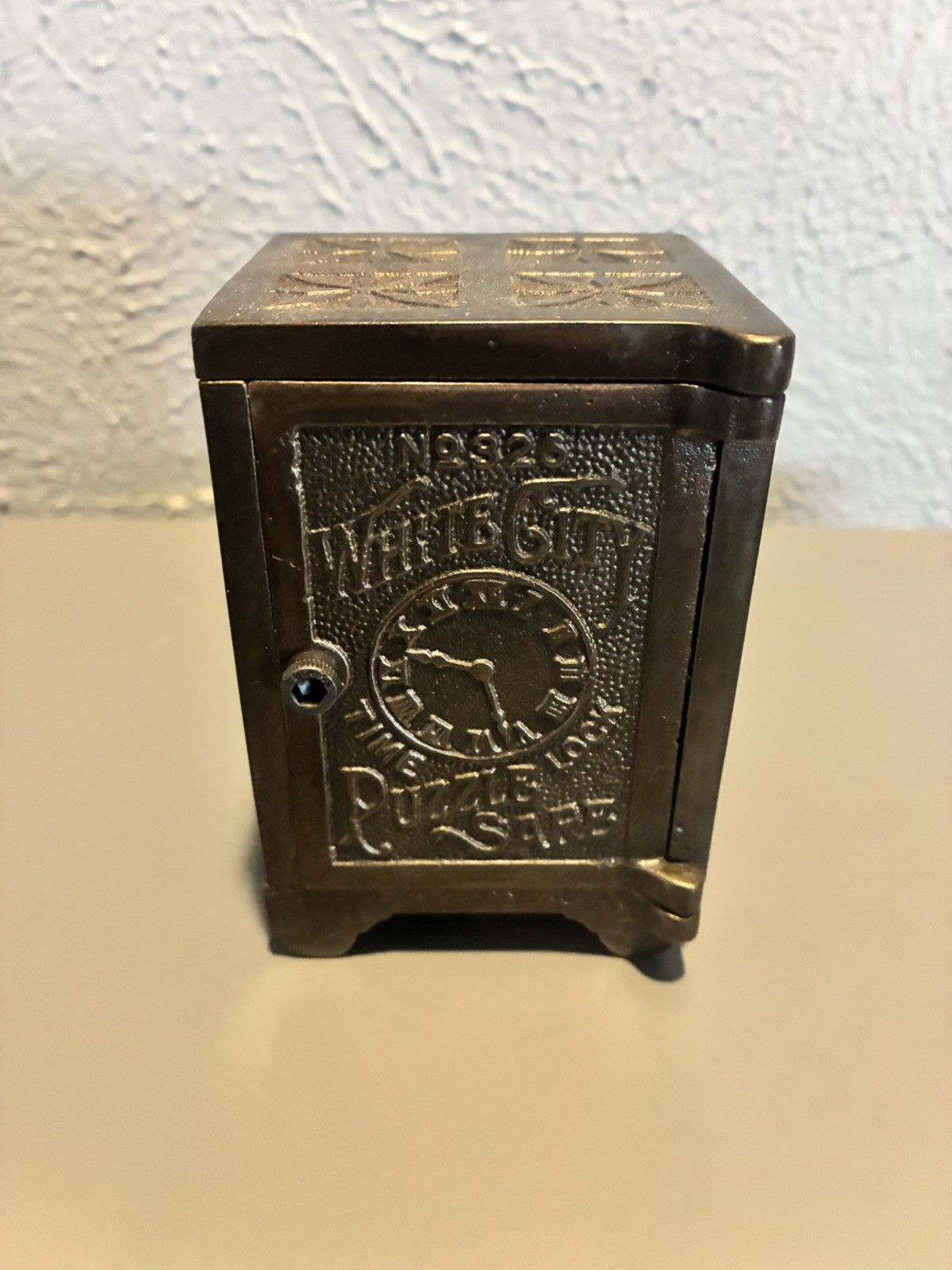 1893 CHICAGO WORLD'S FAIR NICOL&CO COIN BANK WHITE CITY PUZZLE SAFE 1893 CHICAGO WORLD'S FAIR NICOL&CO COIN BANK WHITE CITY PUZZLE SAFE