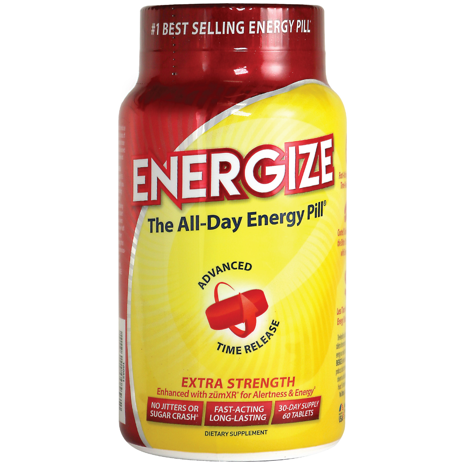 ENERGIZE Extra Strength America's #1 Selling All-Day Energy Pill - 60 Tablets ENERGIZE Extra Strength America's #1 Selling All-Day Energy Pill - 60 Tablets