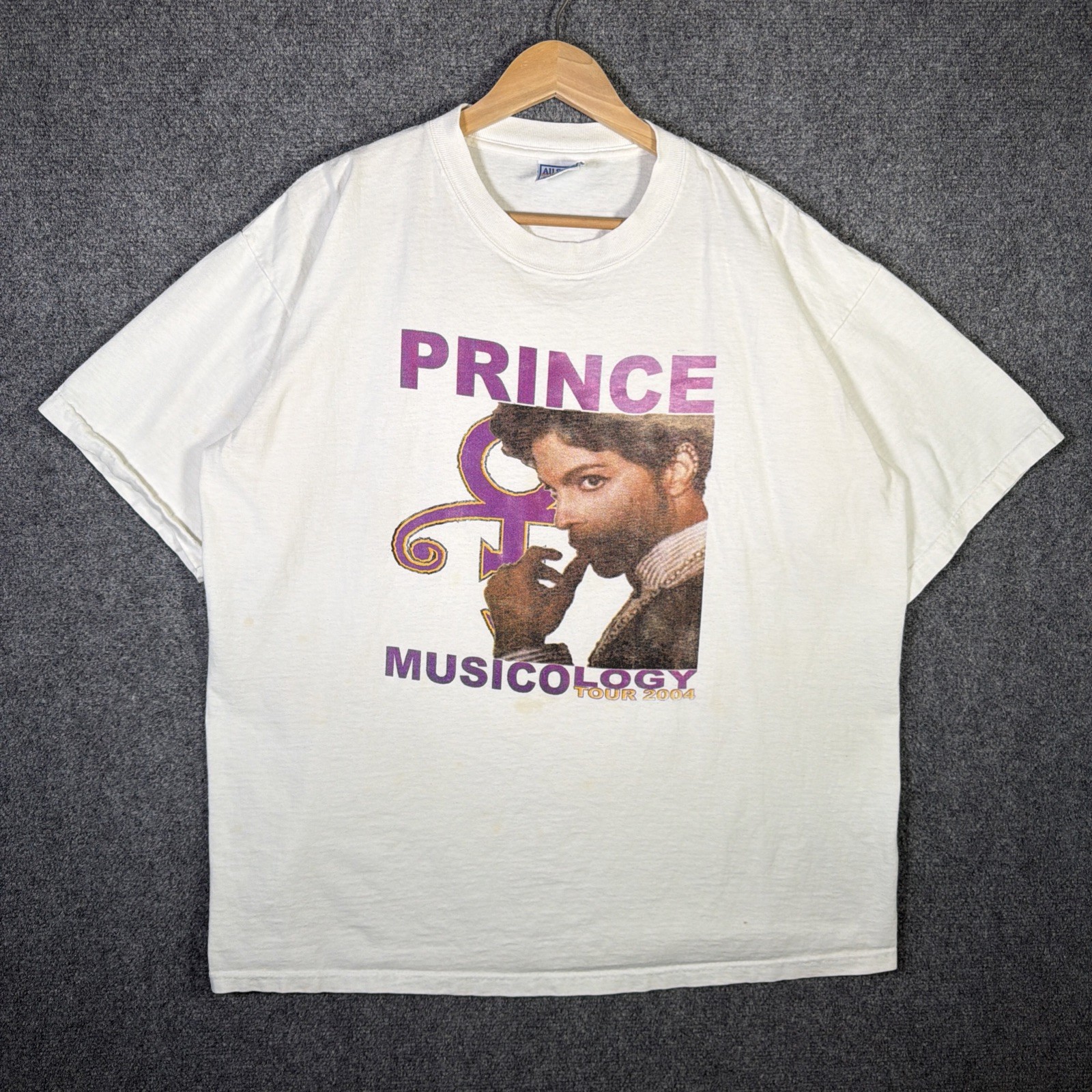Vintage Prince Shirt XL White 2004 Y2K Musicology Tour Band Tee Music Rock Rare Vintage Prince Shirt XL White 2004 Y2K Musicology Tour Band Tee Music Rock Rare
