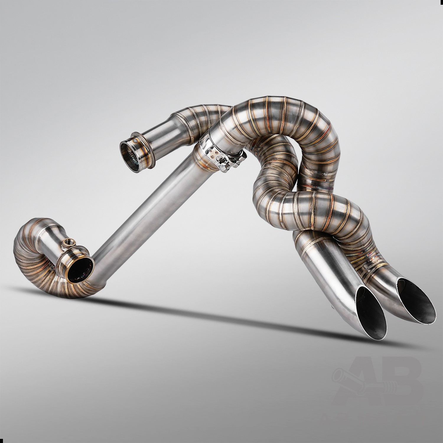 Suitable for Triumph Bonneville Bobber 2016-2026 exhaust muffler stainless steel