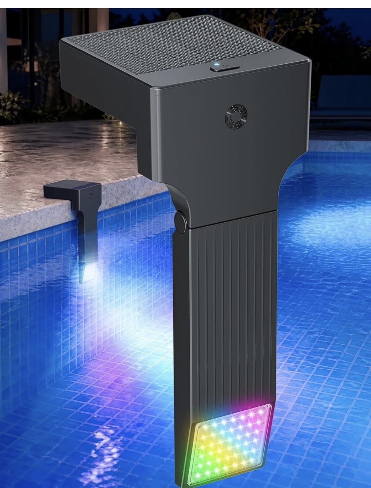 POOLHOUR Solar Pool Light Waterproof Underwater Remote for Inground Pool 10 mode