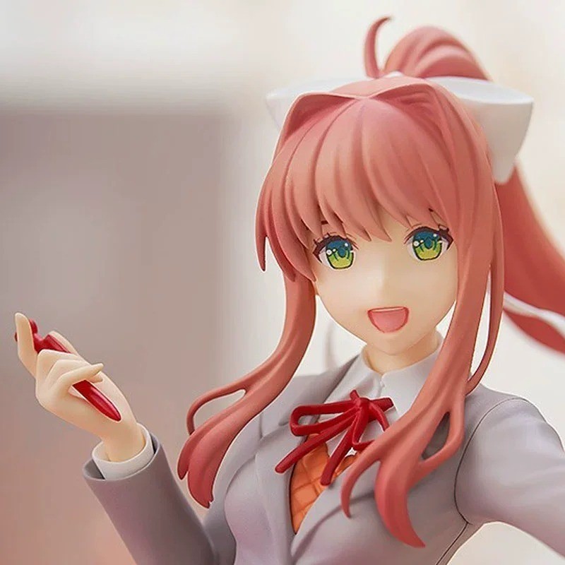 18CM Anime Doki Doki Literature Club Monika Action Figure Model Toy Collection 18CM Anime Doki Doki Literature Club Monika Action Figure Model Toy Collection