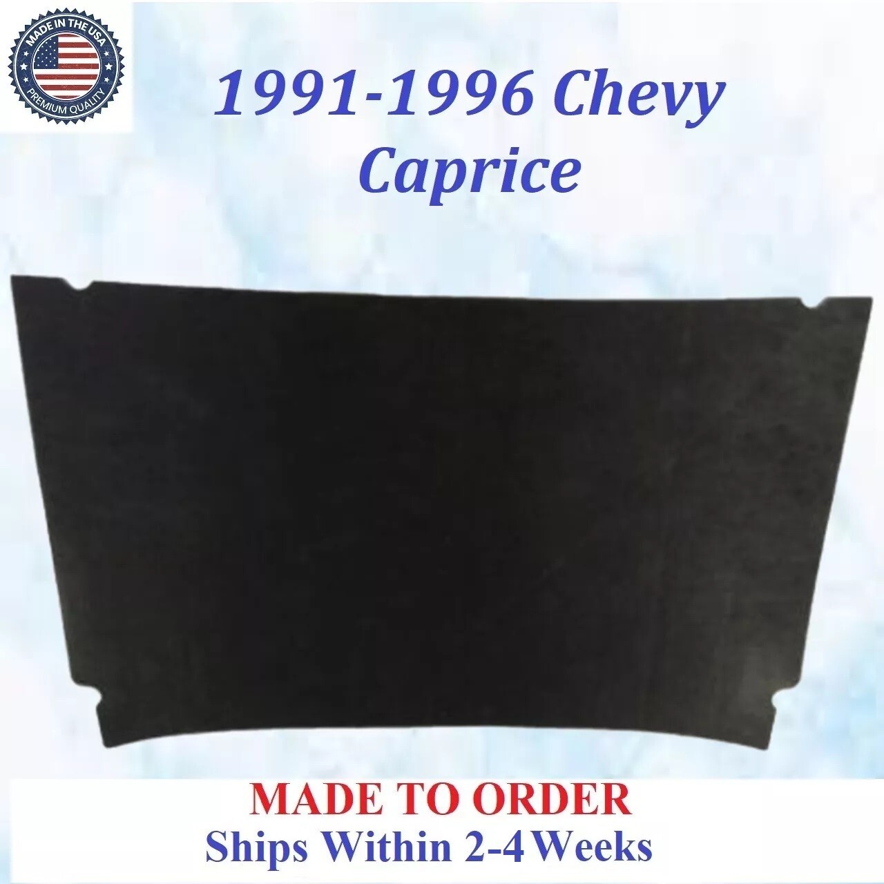 NEW 1991-1996 Chevrolet Caprice HOOD INSULATION GRAY/BLACK REM #CVY-HIN-225 NEW 1991-1996 Chevrolet Caprice HOOD INSULATION GRAY/BLACK REM #CVY-HIN-225