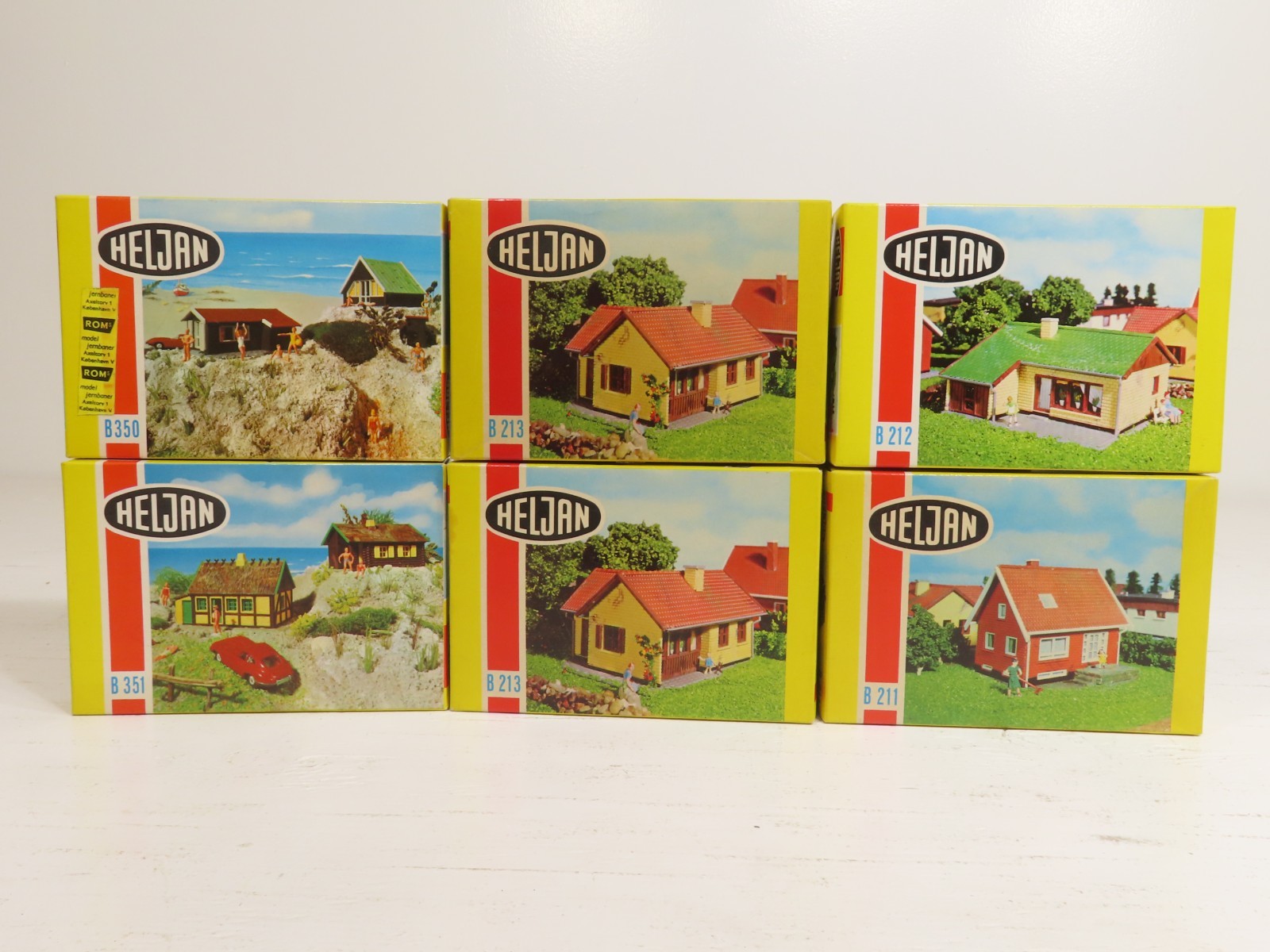 Heljan HO Vintage Building Kit Lot of 6 Houses Cottages NIB 12531 