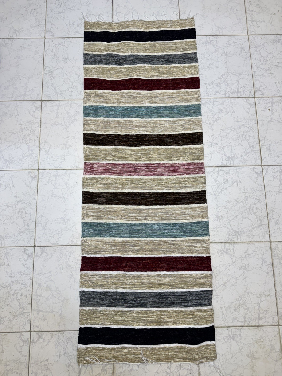 Vintage Egyptian Traditional Handwoven wool Rug Carpet  6’1”-2’2” New