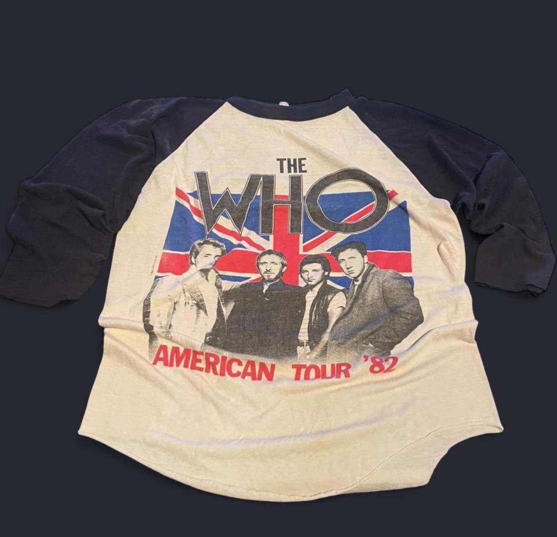 1982 The Who “American Tour ’82” Baseball Tee  Rare vintage 1982