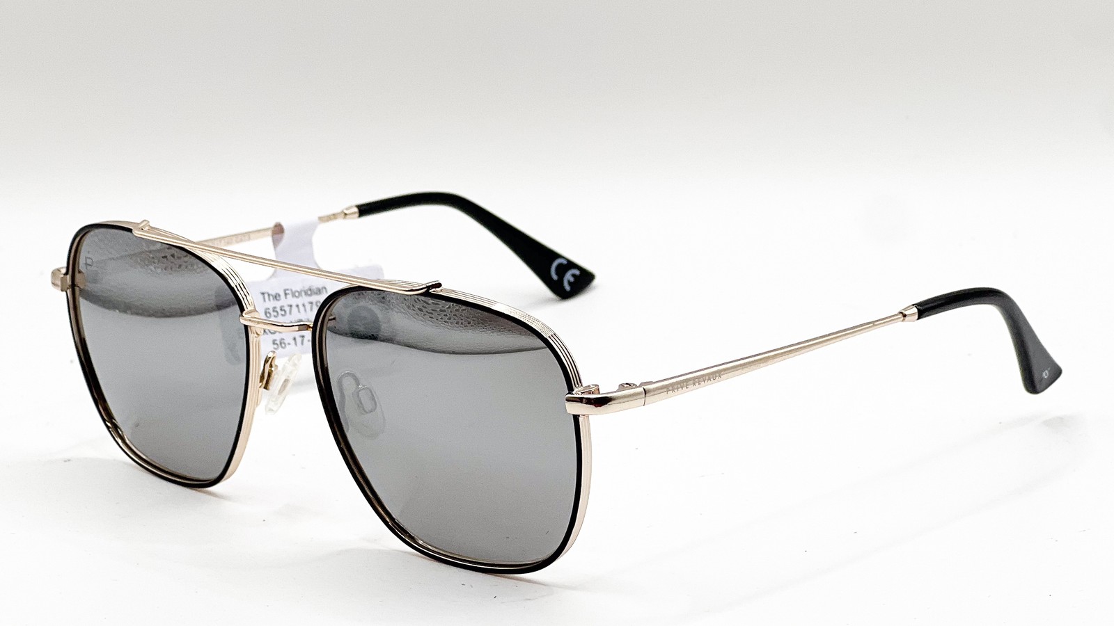 Prive Revaux The Floridian 2M2XN Gold Aviator Authentic Sunglasses 56-17