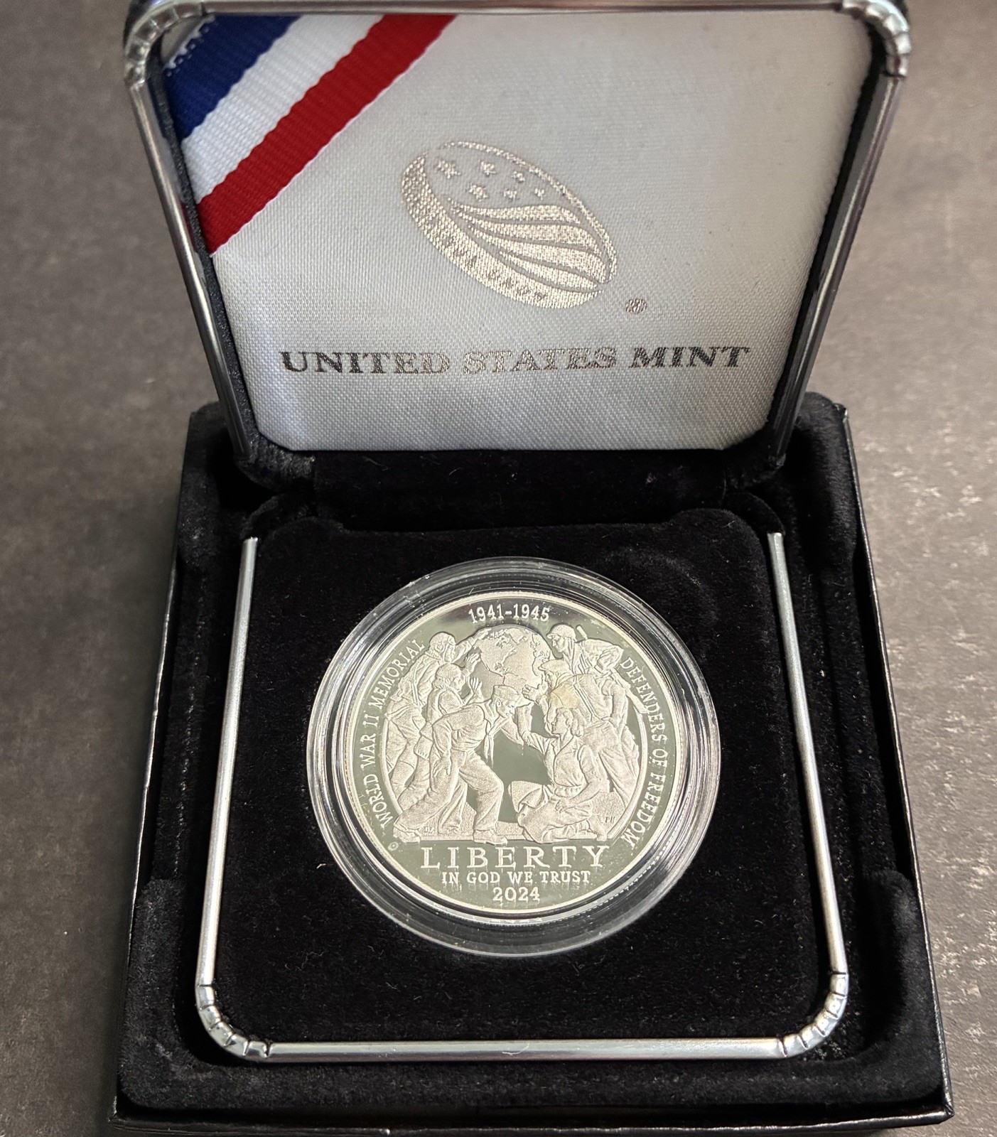 2024-P Greatest Generation Proof Silver Dollar w/Box & COA
