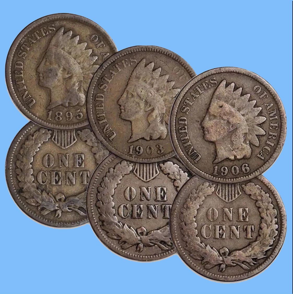 1859-1909 CIRCULATED FULL DATE ~ Indian Head Cent Penny GOOD / VERY GOOD Coin 1859-1909 CIRCULATED FULL DATE ~ Indian Head Cent Penny GOOD / VERY GOOD Coin