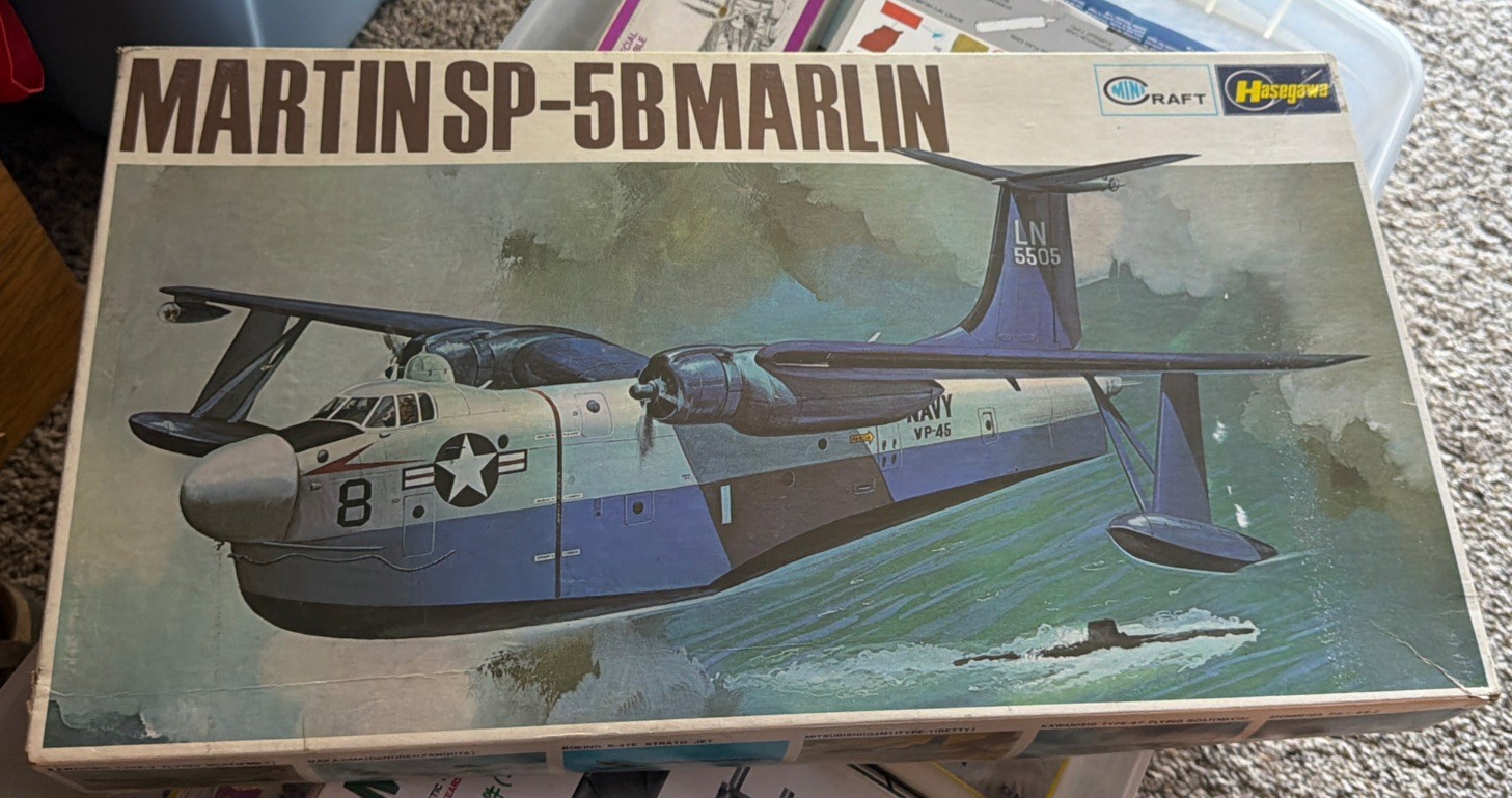 Hasegawa Mini Craft 1/72 Scale Martin SP-5B Marlin No Decals Parts Not Sealed Hasegawa Mini Craft 1/72 Scale Martin SP-5B Marlin No Decals Parts Not Sealed