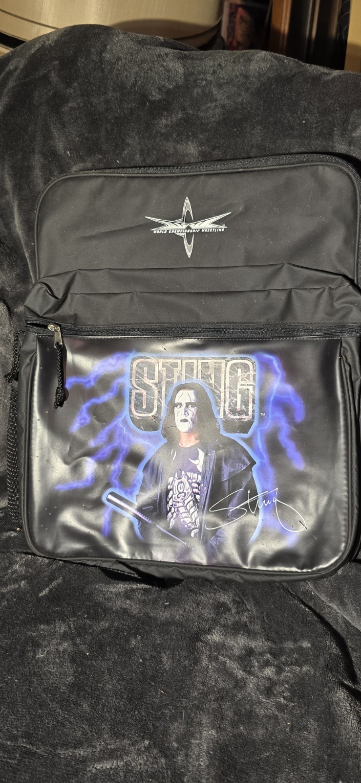 Vintage Rare WCW Complete STING Backpack + bottle Original Tags Grail 90s era