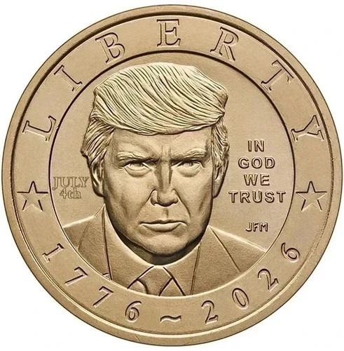1776-2026 President Donald Trump SemiQ Dollar w/ July 4th Privy Mark In Capsule