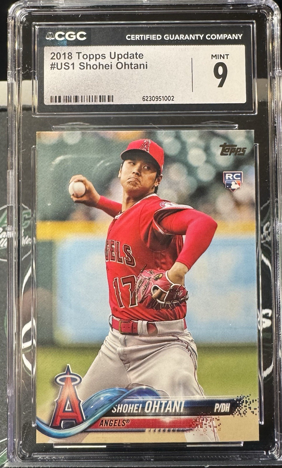 🔥⚾️ Shohei Ohtani 2018 Topps Update #US1 CGC 9 Mint Rookie (RC) 🔥⚾️ Shohei Ohtani 2018 Topps Update #US1 CGC 9 Mint Rookie (RC)