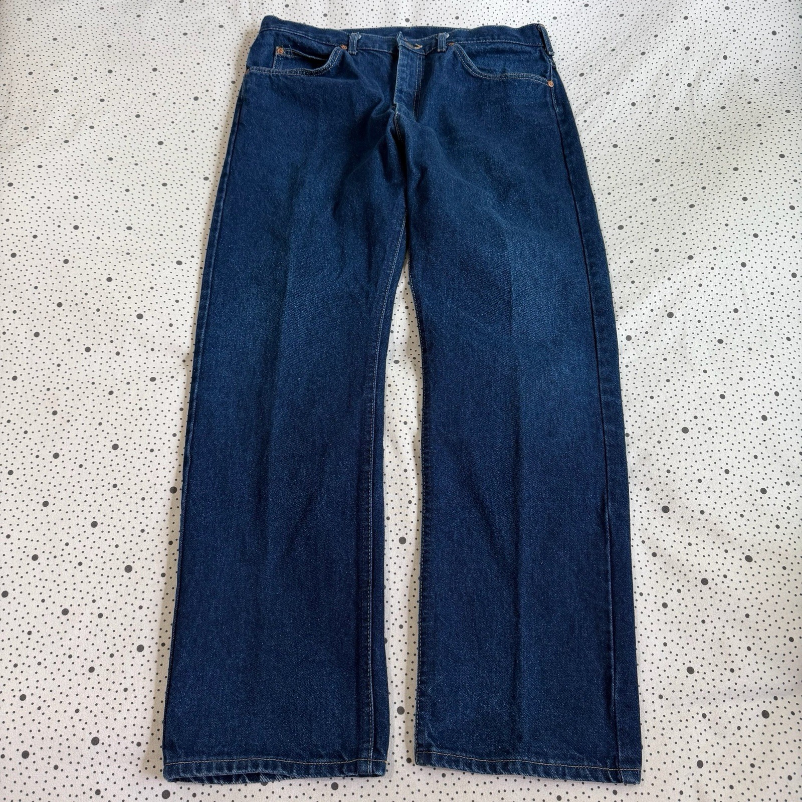 Vintage 1980s Lee Riders Jeans Men’s 38x32 (36x30) Blue Straight Leg Denim USA