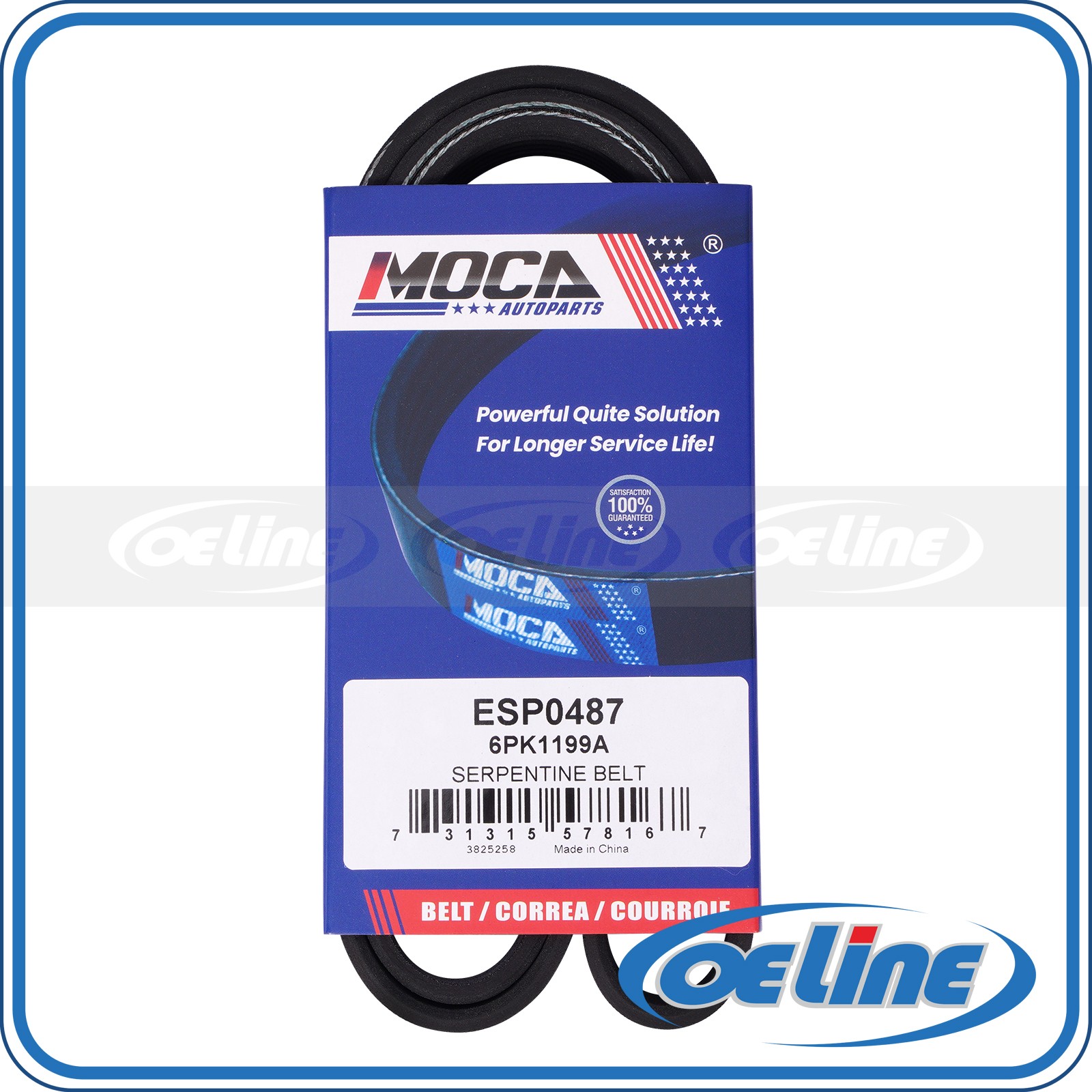 6PK1199A EPDM Serpentine Belt for Nissan Juke Qashqai Rogue Sport L4-1.6L 2.0L