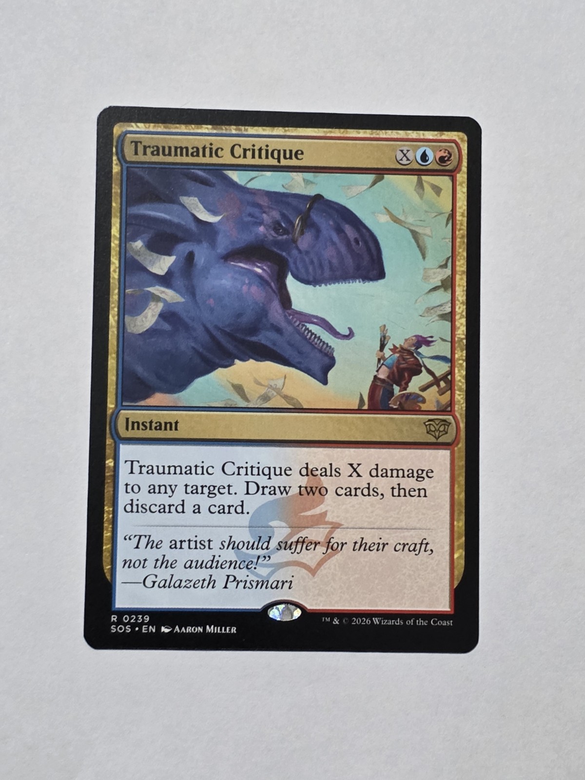 Traumatic Critique - Secrets of Strixhaven -  Regular - Near Mint/Unplayed