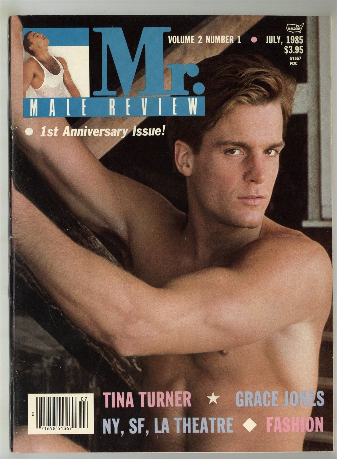 Mr. Male Review 1985 Jay Evans, Lou Carreiro Brian Maxon 84p Gay Magazine M38987 Mr. Male Review 1985 Jay Evans, Lou Carreiro Brian Maxon 84p Gay Magazine M38987