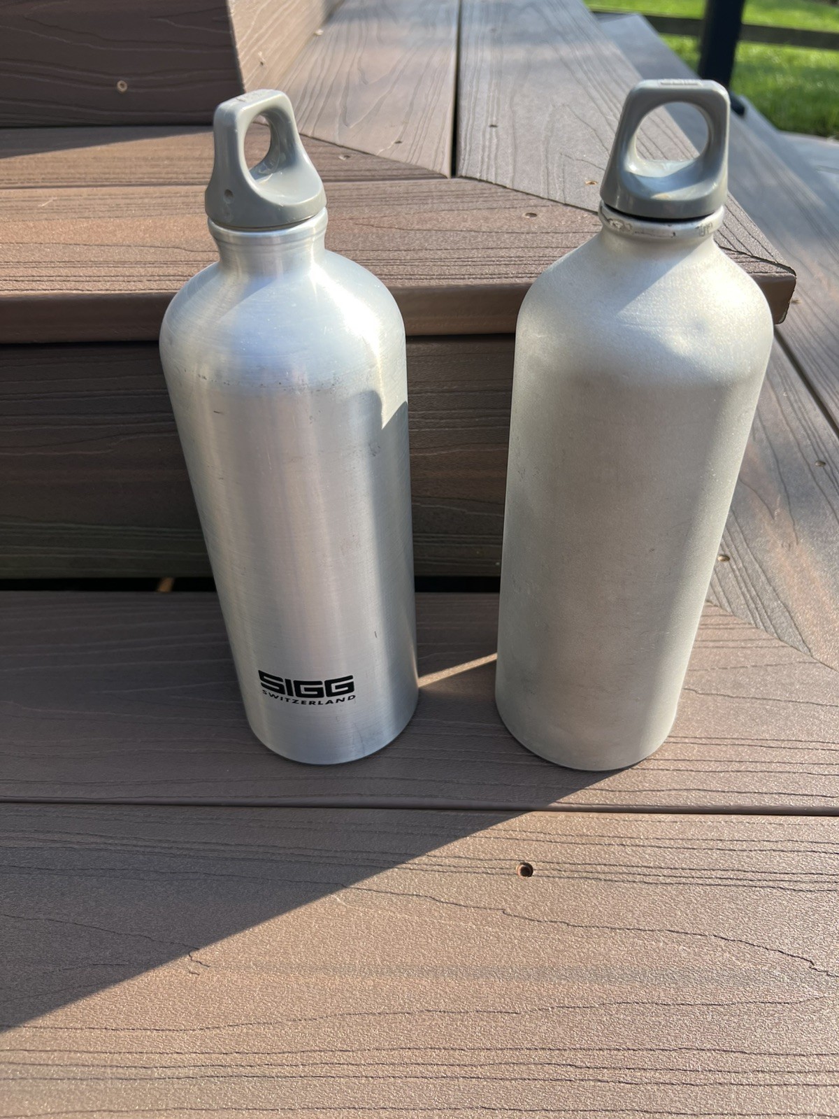 2 Vintage Sigg 1 Liter Fuel Bottles as Pictured Gaskets Good 2 Vintage Sigg 1 Liter Fuel Bottles as Pictured Gaskets Good