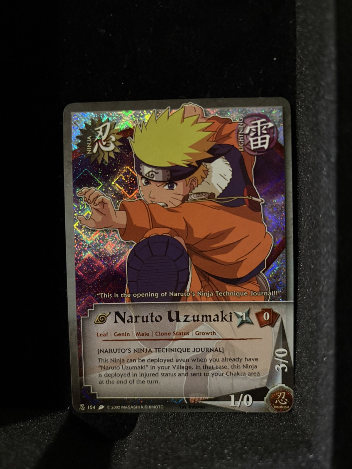 Naruto Ccg Naruto Uzumaki N-154 Diamond Foil 1st Edition LP Bandai Vintage Naruto Ccg Naruto Uzumaki N-154 Diamond Foil 1st Edition LP Bandai Vintage