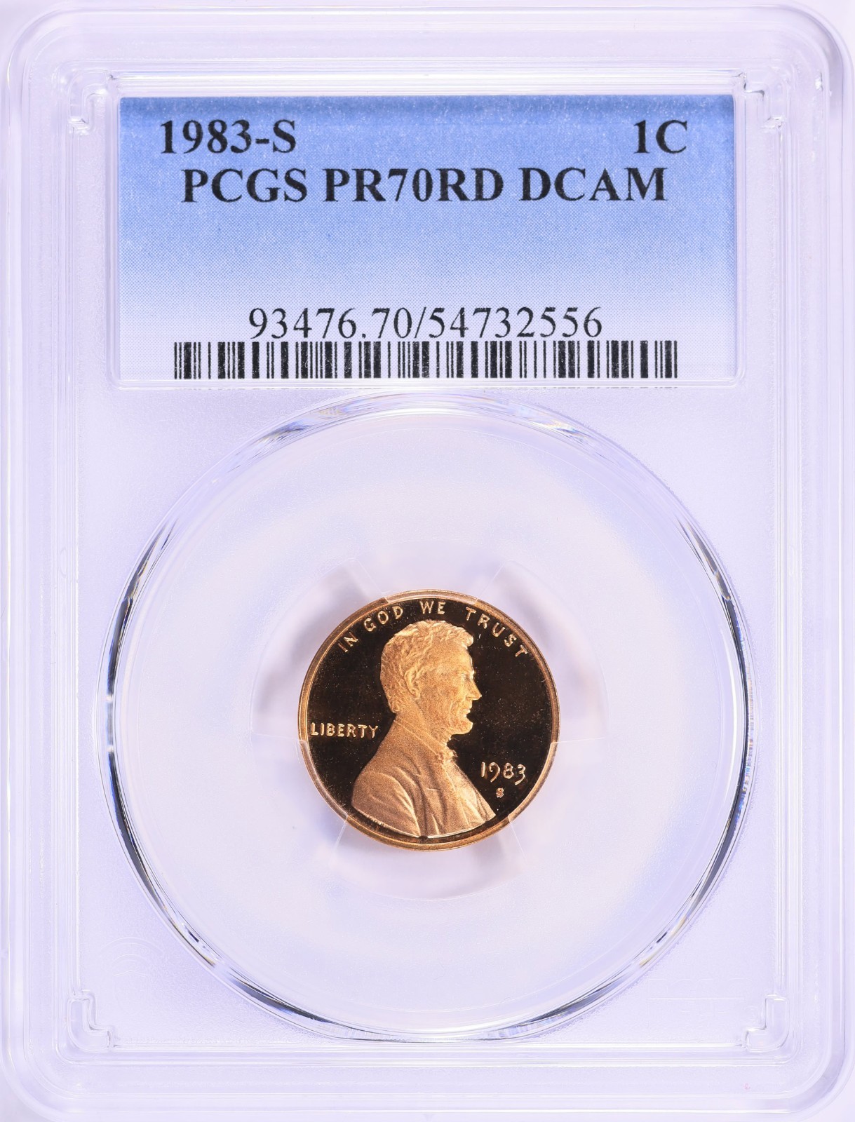 1983 S Lincoln Cent PCGS PR70 DCAM RED RARE 1983 S Lincoln Cent PCGS PR70 DCAM RED RARE