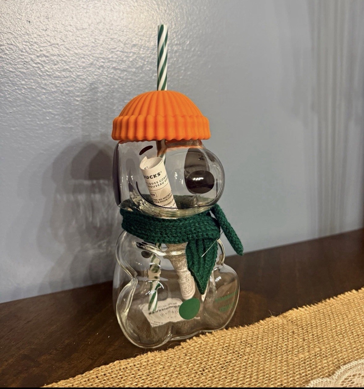 ** 2026 Starbucks X Peanuts Snoopy Cold Foam Glass Cup Bottle Cool Gift** ** 2026 Starbucks X Peanuts Snoopy Cold Foam Glass Cup Bottle Cool Gift**