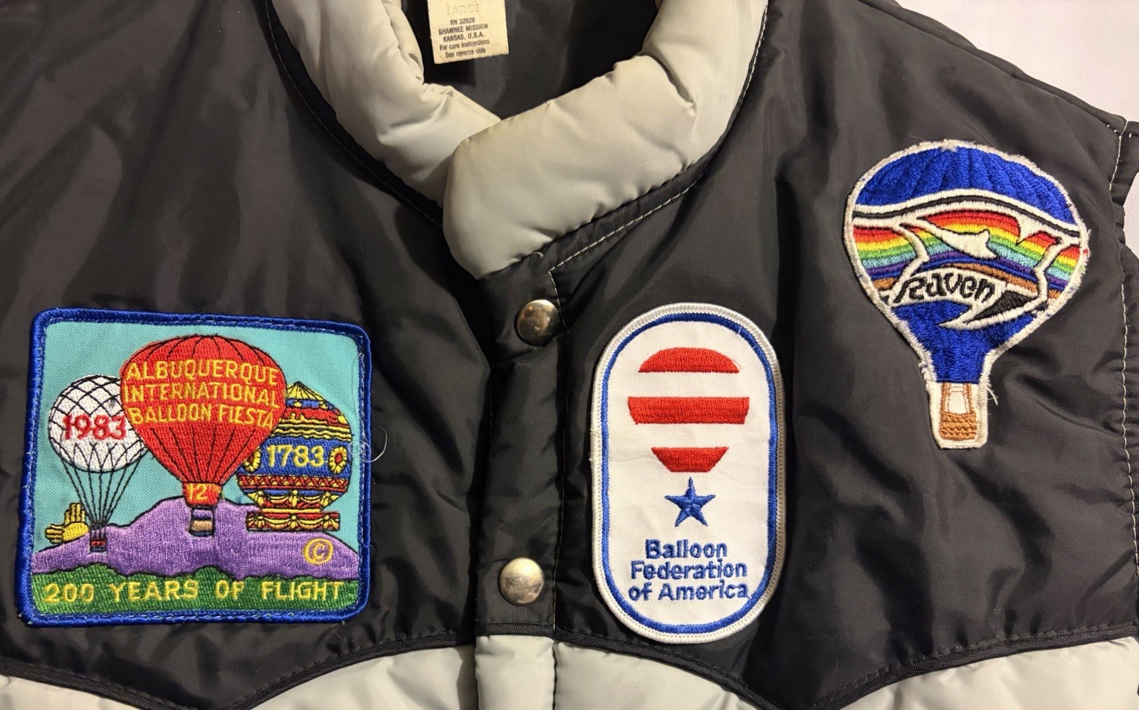 Vintage 1983 Albuquerque Balloon Fiesta Puffer Vest Swingster Made in USA Vintage 1983 Albuquerque Balloon Fiesta Puffer Vest Swingster Made in USA