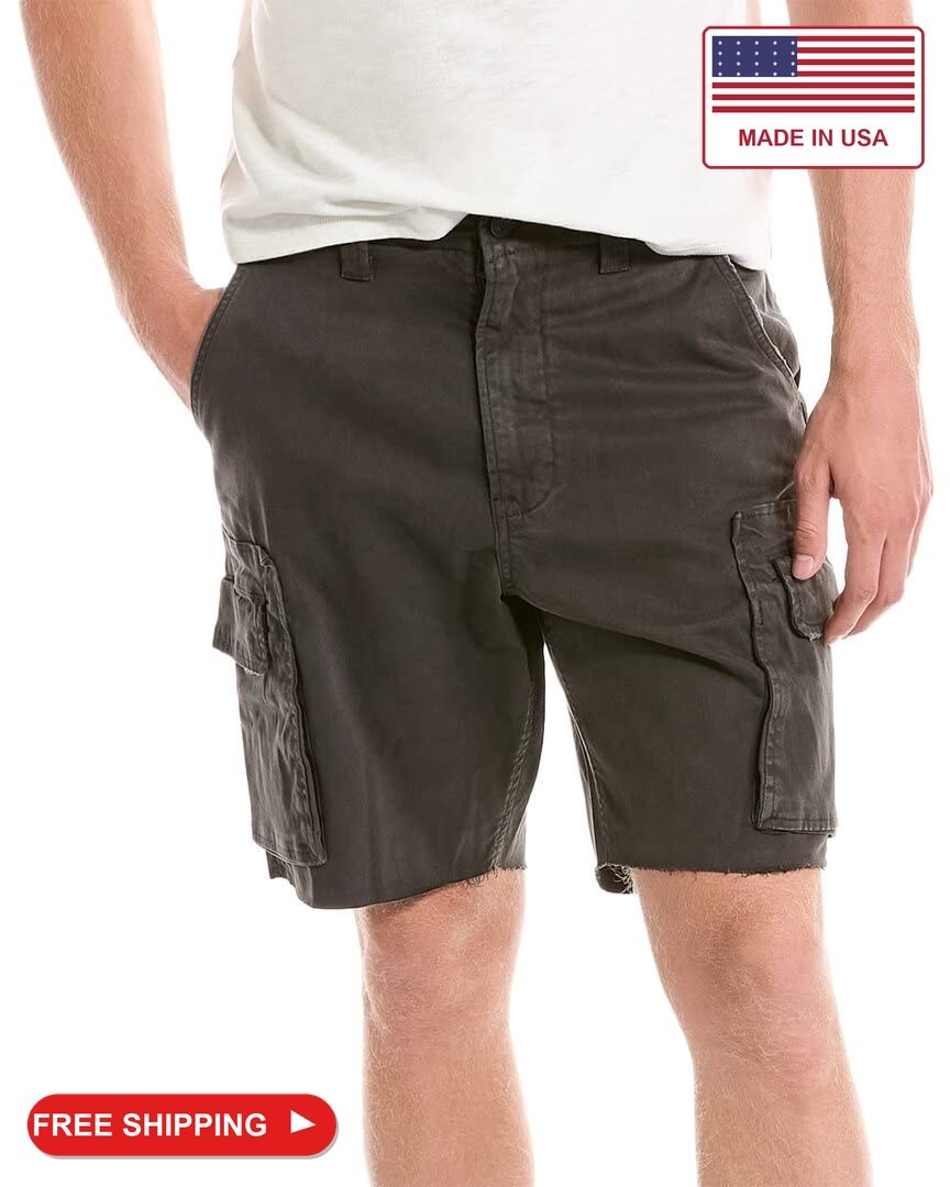 HUDSON Men\'s Military Cargo Short Carbon