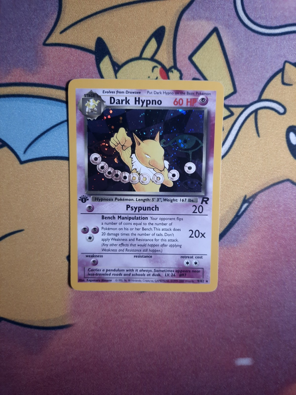 Dark Hypno 9/82 Team Rocket Holo Dark Hypno 9/82 Team Rocket Holo