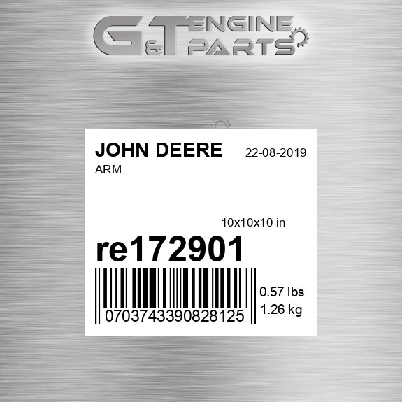 RE172901 ARM fits JOHN DEERE (Surplus Open Box) RE172901 ARM fits JOHN DEERE (Surplus Open Box)