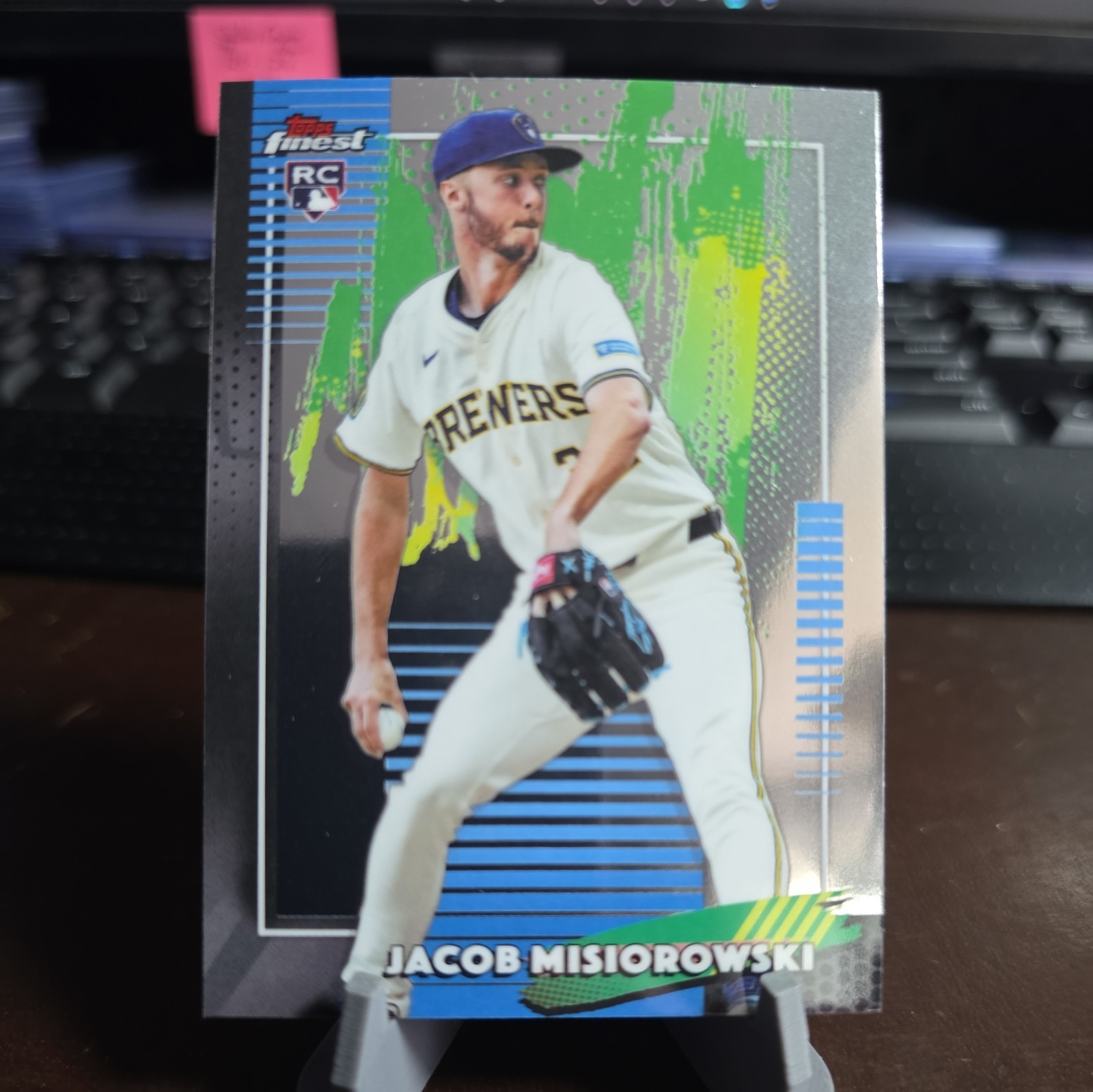 2025 Topps Finest Rookie Jacob Misiorowski #23 common Milwaukee Brewers 2025 Topps Finest Rookie Jacob Misiorowski #23 common Milwaukee Brewers