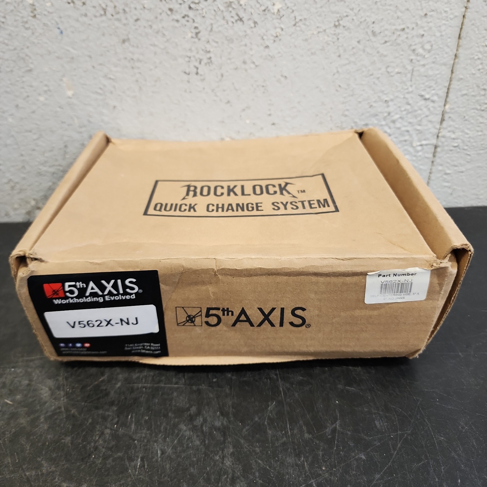 Rock Lock Quick Change System 5th Axis Self-Centering Vise (Metric) V562X-NJ Rock Lock Quick Change System 5th Axis Self-Centering Vise (Metric) V562X-NJ