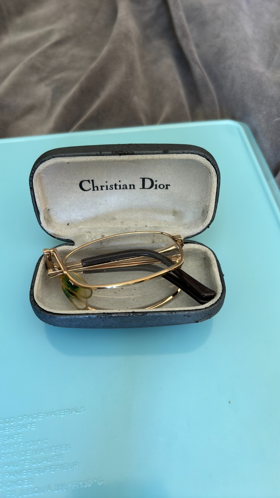 Christian Dior Eyeglasses Vintage 2172 Gold 41 C Size 52 Frame New Authentic Christian Dior Eyeglasses Vintage 2172 Gold 41 C Size 52 Frame New Authentic